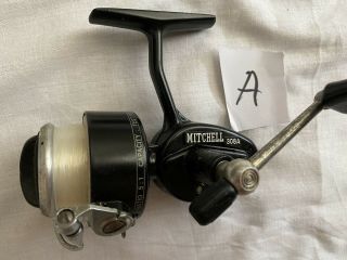 Mitchell 308a Spinning Reel Rare France Vintage Fishing (a)
