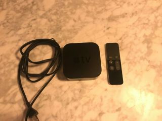 Apple Tv (4th Generation) 64gb Hd Media Streamer - Rarely,  8ft Hdmi Cable