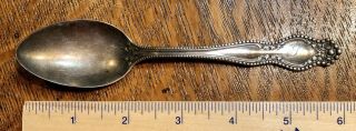 Wendell Manufacturing Co Sterling Silver 5 7/8 " Teaspoon Unknown Pattern 1890s
