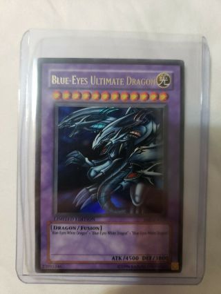 Yugioh - Blue - Eyes Ultimate Dragon - Jmp - En005 - Limited Ed - Secret Rare -