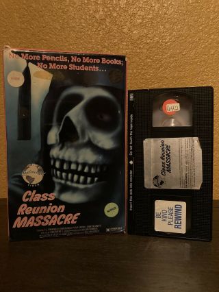 Class Reunion Massacre Vhs Big Box Continental Video Horror 80s Cult Rare