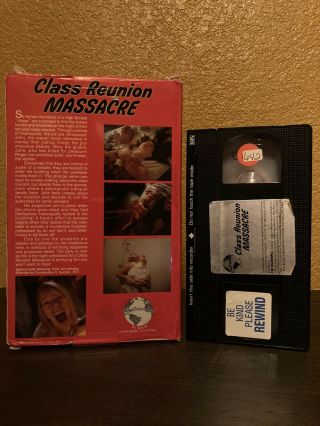 Class Reunion Massacre VHS Big Box Continental Video Horror 80s Cult Rare 2