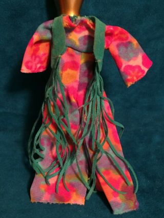 Mattel Rock Flowers Long In Fringe Dawn Clone Vest Outfit Only No Doll