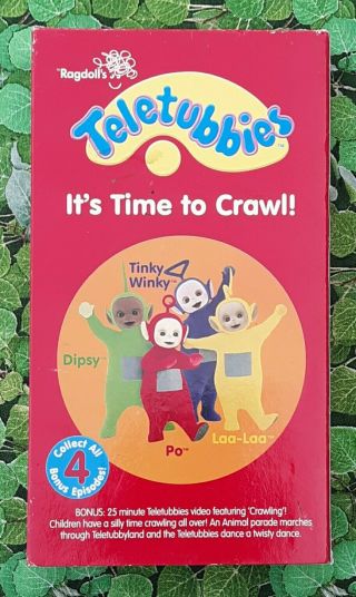 TELETUBBIES: It ' s Time To Crawl (VHS,  2004 Rare HTF PBS Kids Bonus Episode) 3