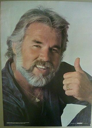 Rare Kenny Rogers 1980 Vintage Music Poster