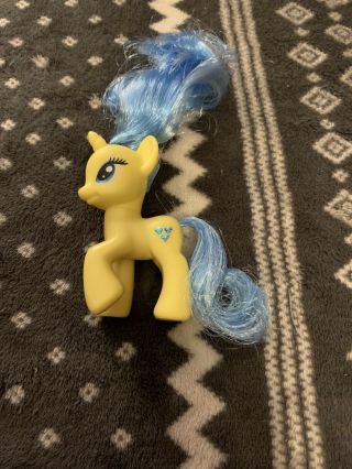 My Little Pony Mlp G4 Lemony Gem Brushable Figure Glitter Cutie Mark Rare Lemon