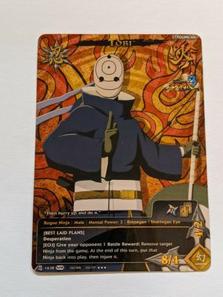 Tobi N - 1638 Naruto Rare Card Ccg Tcg