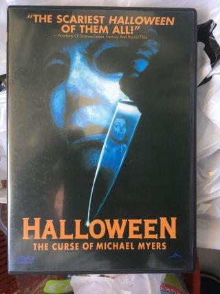 Halloween 6: The Curse Of Michael Myers (dvd,  2000) Rare Hard To Find