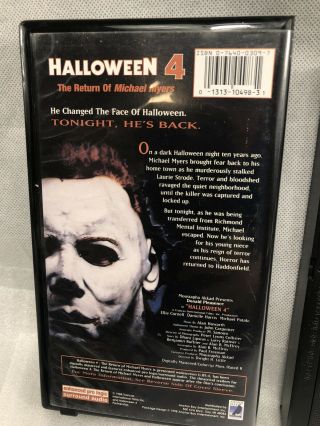 Halloween 4 (1988) Widescreen Collector’s Edition VHS Clamshell Rare Very Good 2