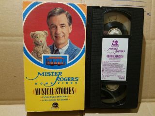 Mister Mr Rogers Neighborhood Home Video Vhs “musical Stories " Rare 1988 Oop Htf