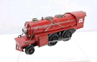 Rare Lionel Trains Prewar Red 1681e 2 - 4 - 0 Steam Locomotive Engine