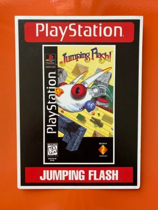 Rare Jumping Flash (longbox) (ps1) - Toys " R " Us Vidpro Display Card
