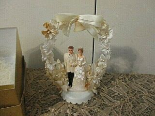 Vintage Wedding Cake Topper 1960 