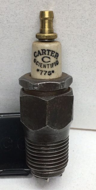 Rare Vintage Carter C Scientific Spark Plug 1/2” Thread Model T Ford Print