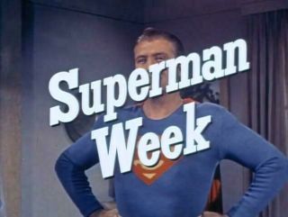 Superman Tv Rare 16mm Color " Superman Week " George Reeves,  Has Bumper
