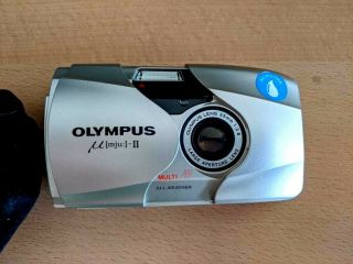 Japan Olympus Mju Ii 35mm Camera 1:2.  8 Aperture Lens All Weather Af Rare Vintage