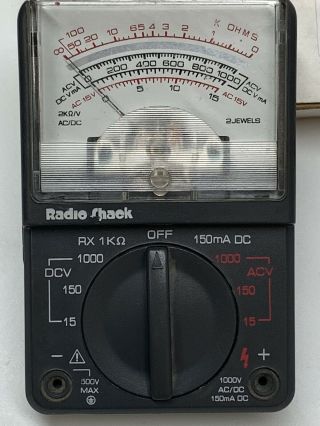 Vintage Radio Shack Micronta 8 Range Multitester 22 - 218 2000 Ohms Volt