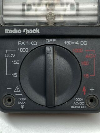 Vintage Radio Shack Micronta 8 Range Multitester 22 - 218 2000 OHMS Volt 3