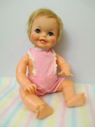 Darling Vintage All Vinyl & Plastic Tubsy Baby Doll By Ideal Toy Corp. ,  1967
