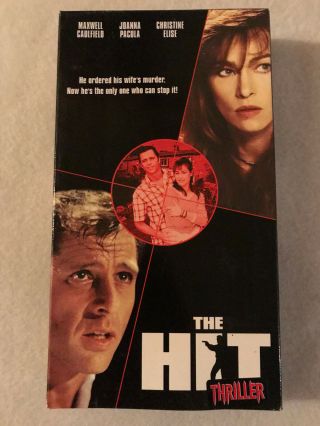 The Hit,  Maxwell Caulfield,  Joanna Pacula,  Vhs,  2001,  Sticker,  Rare