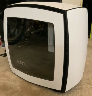 Nzxt Manta Mini Itx Rare Computer/pc Case,  White Includes Two 120 Fans