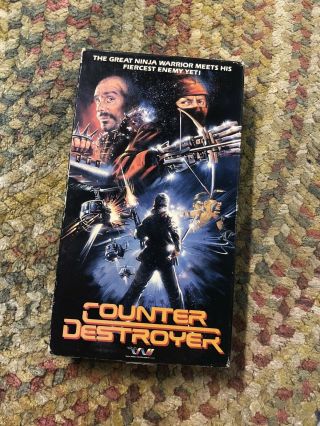 Counter Destroyer Vhs Extremely Rare Sequel To Robo Vampire Twe Horror