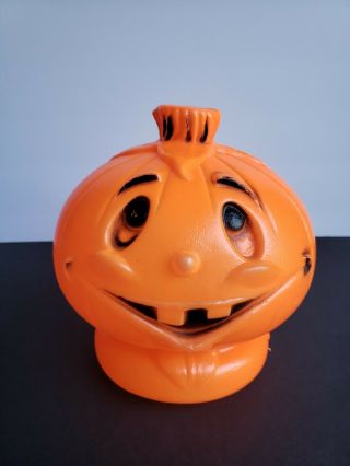 Rare Vintage Small Halloween Pumpkin Jack O Lantern Blow Mold Bayshore Industry