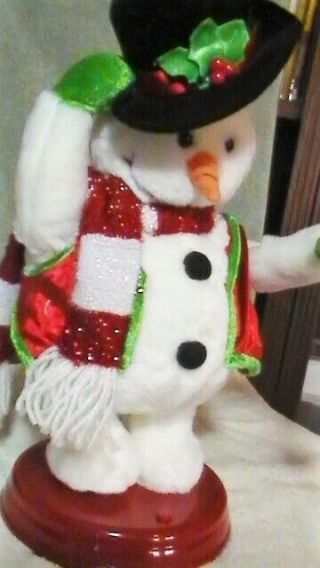 Gemmy Animated Snowman Snow Miser Sings,  Dance,  Lights Twirl Rare