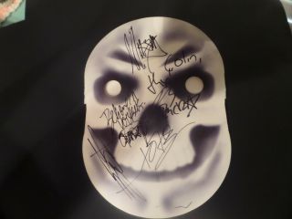Signed My Chemical Romance Extremely Rare Cardboard The Black Parade Mask Mcr