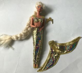 Vintage Jewel Hair Mermaid Barbie Doll,  14586,  Long Hair,  Collectible,  Mattel
