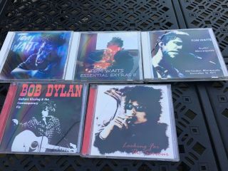 Tom Waits 3 Rare Bootlegs Bob Dylan 2 Rare Bootlegs Looking For The Saviour