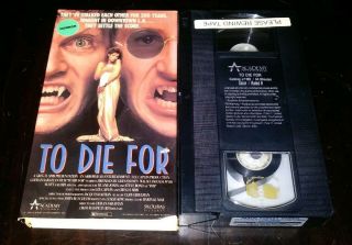To Die For Rare & Oop Horror Movie Academy Home Video Release Vhs