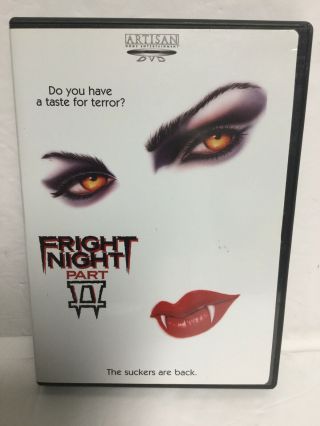 Fright Night Part Ii 2 (dvd,  1988,  2003) Rare & Oop Horror Authentic
