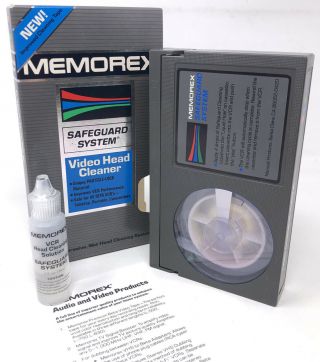 Vintage Memorex Betamax Video Head Cleaner Non - Abrasive Wet System Beta Rare