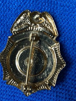 Retired Emerson,  NJ Police Officer Badge Lapel /Hat Pin Obsolete Vintage Antique 2