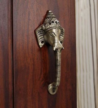 Lord Ganesha Door / Cupboard Handle Puller Ganesh Brass Home Decor Diwali Gift