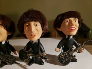 RARE Vintage 1964 Set of 4 Seltaeb Beatles Dolls Figures 3