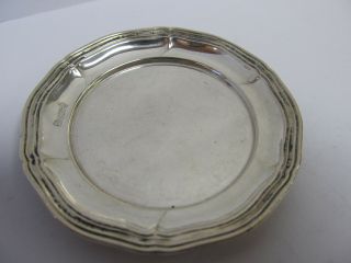 800 Silver Fine Vintage Butter Pat / Nut / Candy Dish 2 3/4” W V Good Cond