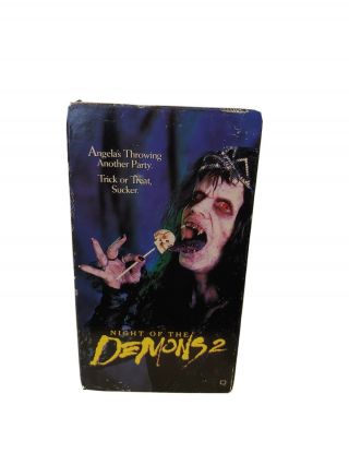 Night Of The Demons 2 (vhs,  1994).  Rare Horror.