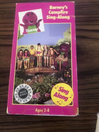 Barney ' s Campfire Sing - Along (VHS,  1992) Vintage RARE OOP 3