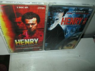 Henry Portrait Of A Serial Killer 1 & 2 Rare Horror Dvd Set Michael Rooker 3disc