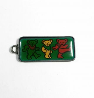 Vintage 1980s Gdm Inc Officially Licenced Grateful Dead Dancing Bears Keychain