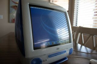 Apple Imac G3 15 " Desktop,  Rare,  Blue - M6709ll/a (august,  1998).