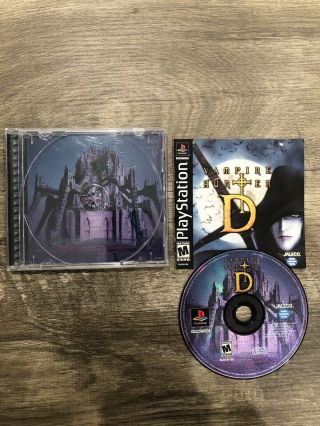 Rare Vampire Hunter D (sony Playstation 1,  2000) Disc Case &
