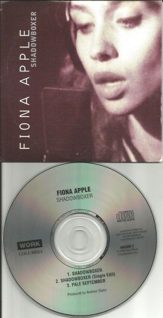 Fiona Apple Shadowboxer W/ Rare Edit Sleeve Australia Single Limited Usa Seller