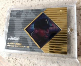 1998 Upper Deck Clearly Dominant Albert Belle /250 Cd9 Rare Chicago White Sox