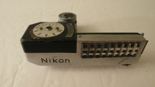 Rare Nikon F Exposure Light Meter Model 2 Ii - Usa Seller
