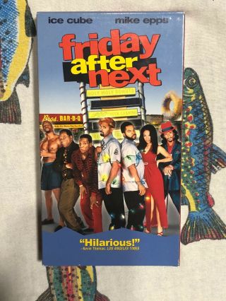 Friday After Next Vhs Vcr Video Tape Movie Ice Cube Rare