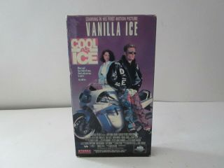 Rare Vhs Tape Vintage 1991 Cool As Ice Musical Comedy Romantic Oop Vanilla Ice