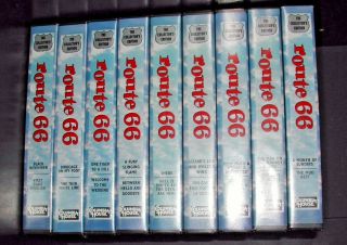Rare Collectable - Columbia House Route 66 Tv Show Vhs - Set Of 9